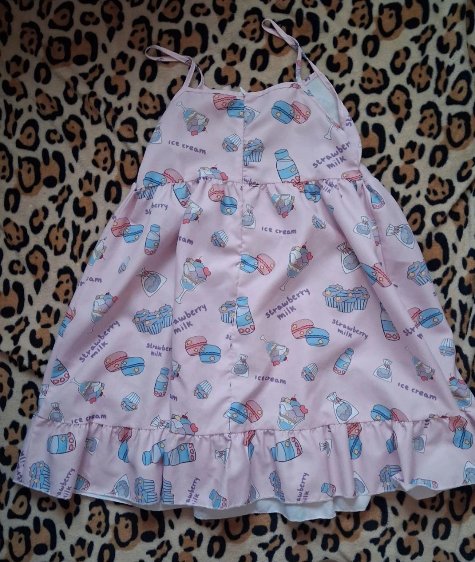 Kawaii-jurk met dunne bandjes in pastelroze – photo 2